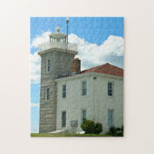 Uhr-Hügel-Leuchtturm, Rhode Island Puzzle (Vertikal)