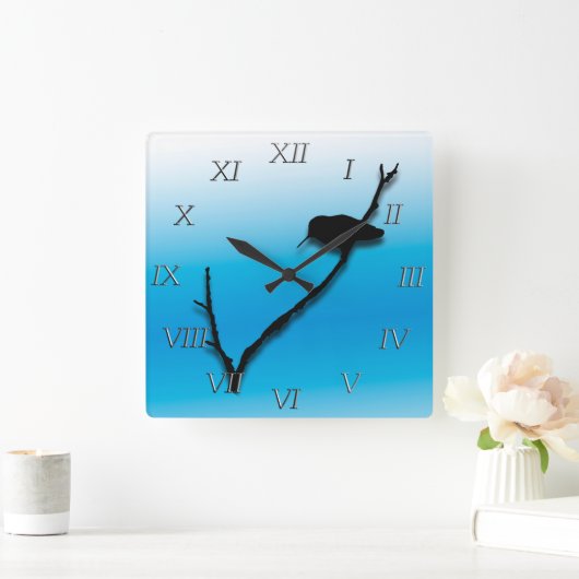 Uhr - Hummingbird am Zweig (Zuhause)