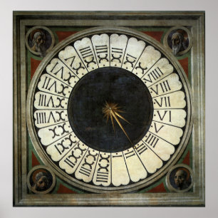 Uhr im Dom von Paolo Uccello Poster