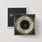 Uhr im Duomo von Paolo Uccello Button (Vorne & Hinten)