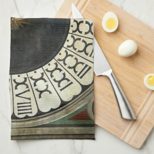 Uhr im Duomo von Paolo Uccello Geschirrtuch