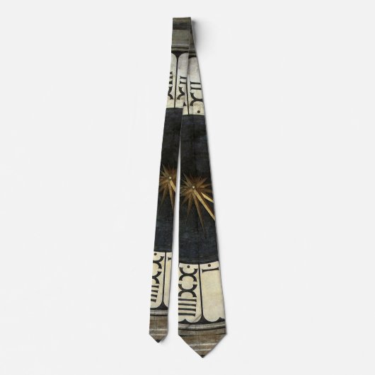 Uhr im Duomo von Paolo Uccello Krawatte (Rückseite)