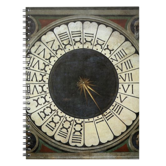 Uhr im Duomo von Paolo Uccello Notizblock (Vorderseite)