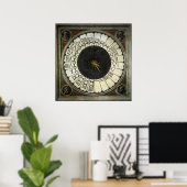 Uhr im Duomo von Paolo Uccello Poster (Heimbüro)