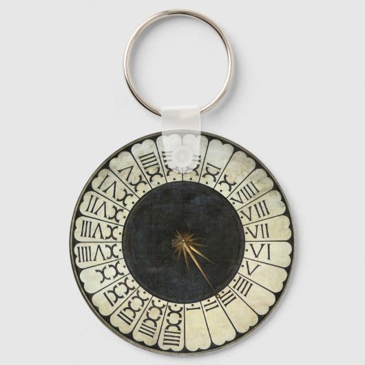 Uhr im Duomo von Paolo Uccello Schlüsselanhänger (Vorderseite)