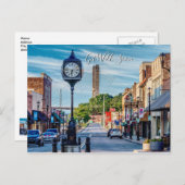 Uhr im Stadtzentrum Cape Girardeau bald wieder gut Postkarte (Vorne/Hinten)
