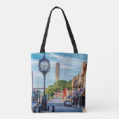 Uhr im Stadtzentrum Cape Girardeau Tasche (Rückseite)
