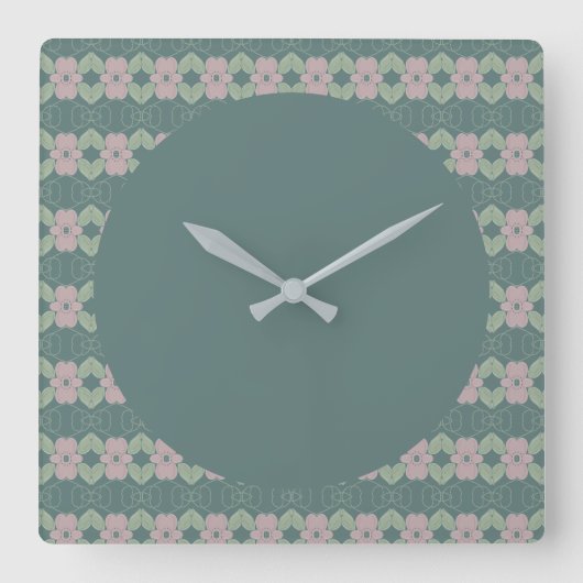 Uhr in Aquamariner und verblassener Rose (Vorderseite)