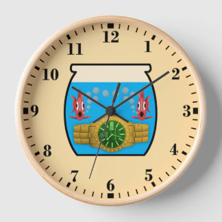 Uhr in Aquarien