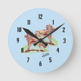 Uhr  : Irish Setter träumen . 