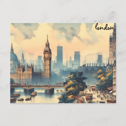 Uhr kaufen Karte London Massenversand Postkarten (Vorderseite)