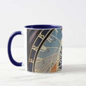 Uhr-Keramik-Tasse Prags astronomische Tasse (Links)