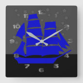 Uhr - Klipper-Schiff (Vorderseite)