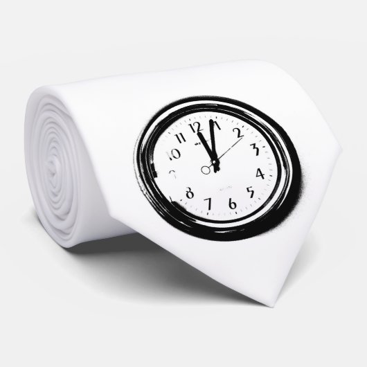 Uhr-Krawatte! Krawatte (Gerollt)