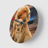 Uhr "Labrador Retriever Art" (Winkel)