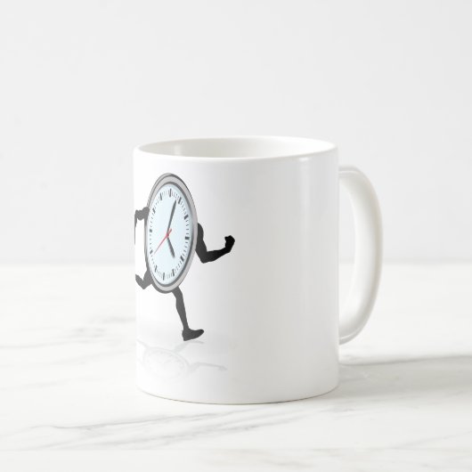 Uhr Laufende Tasse (VorderseiteRechts)