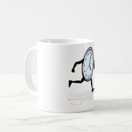 Uhr Laufende Tasse (Vorderseite Links)