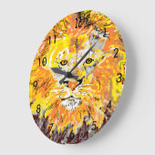 Uhr/LED Große Wanduhr (Winkel)