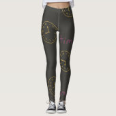 Uhr Leggings (Vorderseite)
