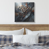 Uhr Leinwanddruck (Insitu (Schlafzimmer))