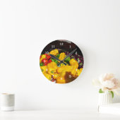 Uhr - leuchtend farbige Paprikaschoten (Zuhause)