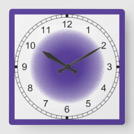 Uhr - Lila Vignette mit Rahmen