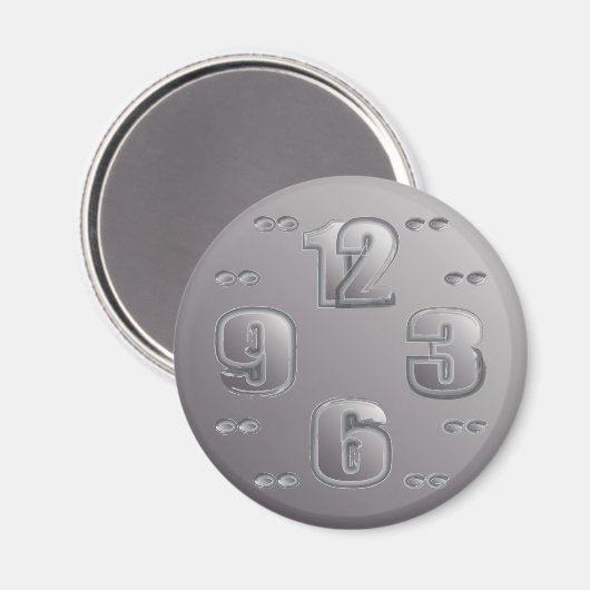 Uhr Magnet (Vorderseite/Rückseite)