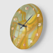 Uhr - marmoriertes Glas (Winkel)