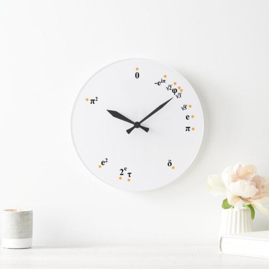 Uhr mathematischer Konstanten (orange) (Zuhause)