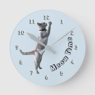 Uhr - Meow-Zeit mit Katze