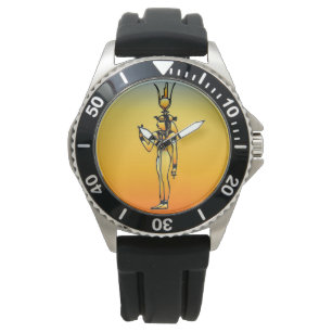 Uhr mit ägyptischen Hieroglyphen