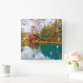 Uhr mit Alley Roller Mill und Spring Wall Clock (Zuhause)