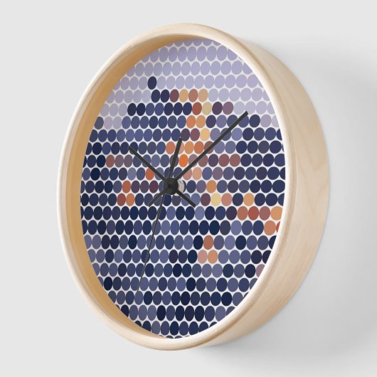 Uhr mit bunten Punkten (Winkel)