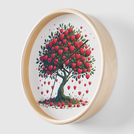 Uhr mit der Dekoration eines Baumes mit dem (Winkel)