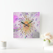 Uhr mit einem erweiterten digitalen Foto (Zuhause)