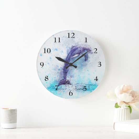 Uhr mit einem schönen Delphin (Zuhause)