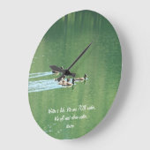Uhr mit Enten schwimmen im See (Winkel)