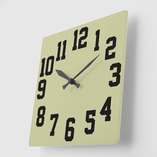 Uhr mit großen Nummern einfach lesen (Winkel)