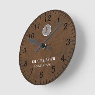 Uhr mit individuellem Namen Moderne Minimalistisch