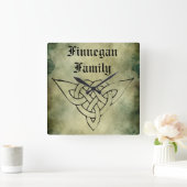 Uhr mit irischem Symbol (Zuhause)