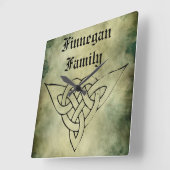 Uhr mit irischem Symbol (Winkel)