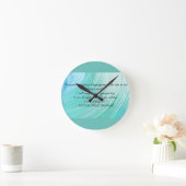 Uhr mit italienischem Sprichwort (Zuhause)