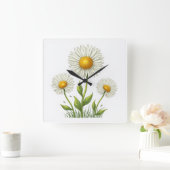 Uhr mit Leuchter-Blume-Abbildung (Zuhause)