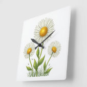 Uhr mit Leuchter-Blume-Abbildung (Winkel)
