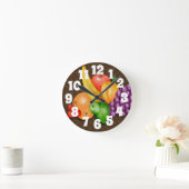 Uhr mit Obst (Zuhause)