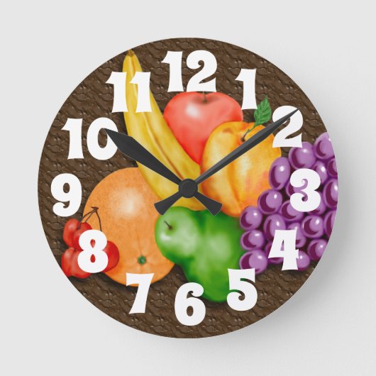 Uhr mit Obst (Vorderseite)