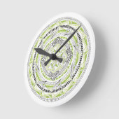 Uhr mit Original Mandala Inspiriert Design Green (Winkel)