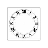 Uhr mit römischer Nummerierung - Briefmarke aus Gu Gummistempel (Prägung)