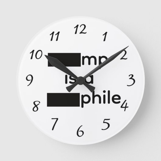 Uhr mit Schwärzungen (Vorderseite)