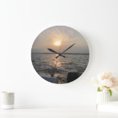 Uhr mit Sonnenuntergang (Zuhause)